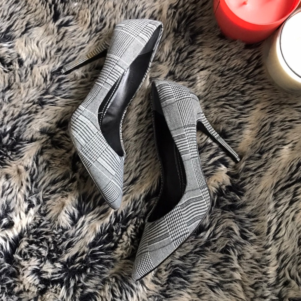 Charles David Plaid Stiletto Heels